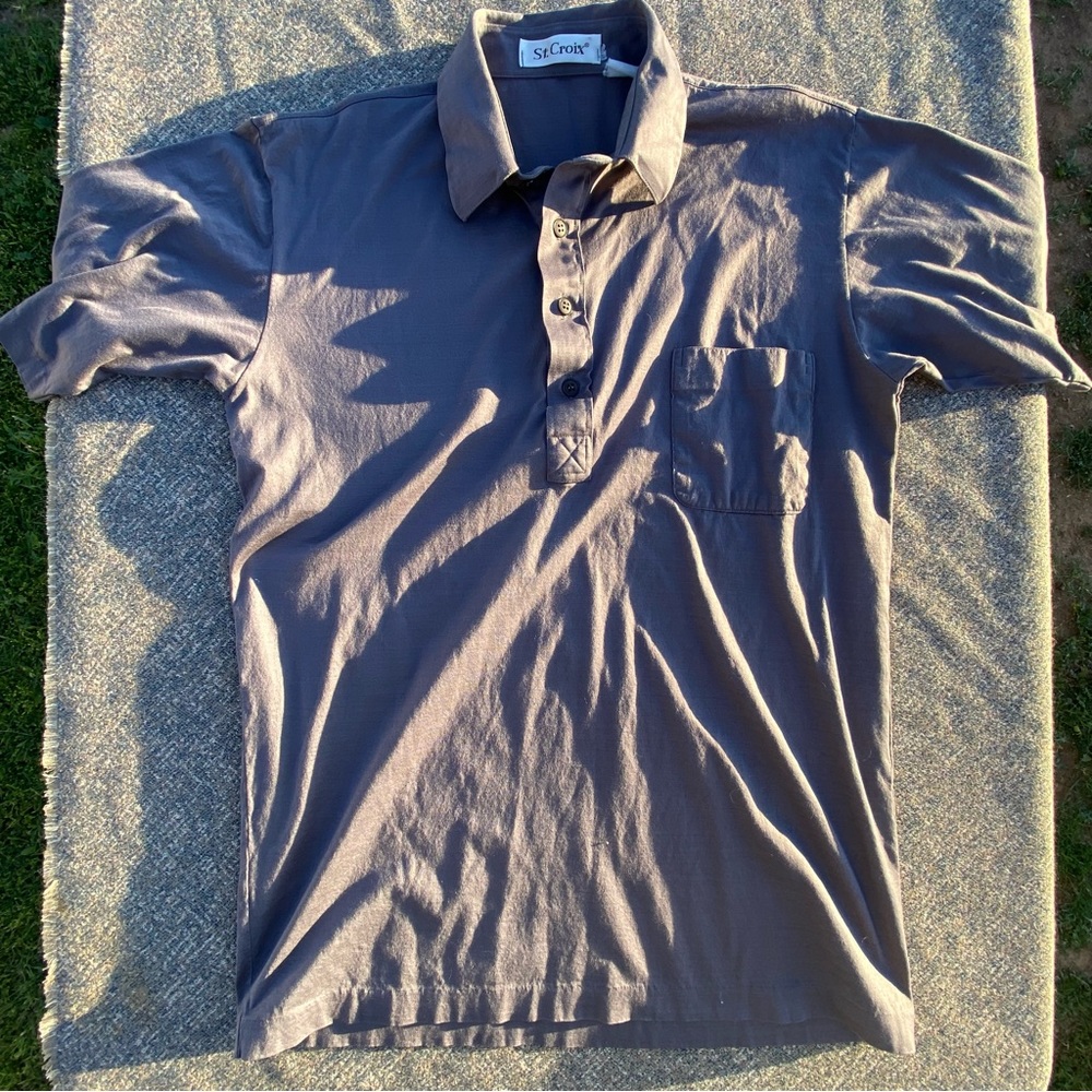 St. Croix Polo Gray size Large L Lg